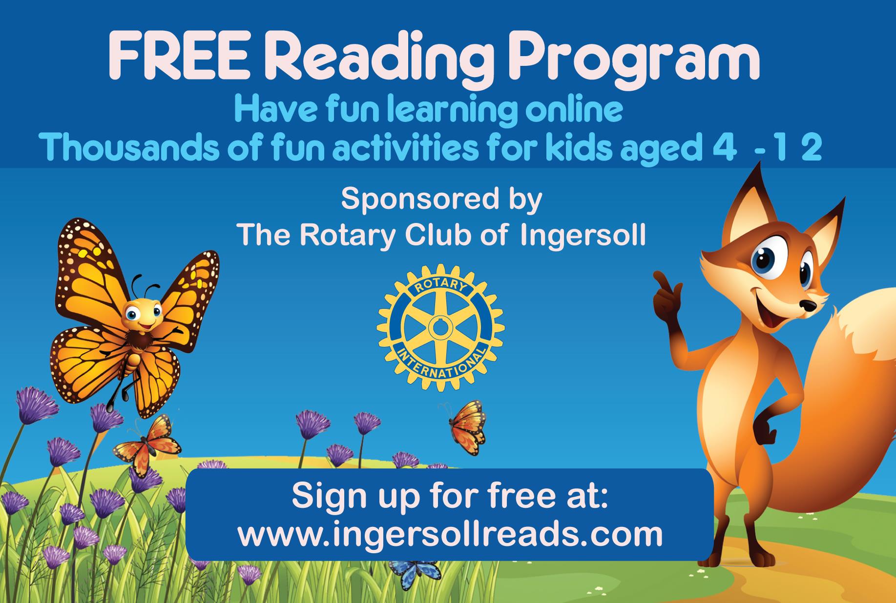 What are some sources of free reading programs for kids?